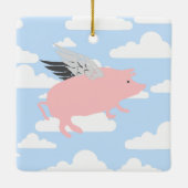 飛んでいるなブタ セラミックオーナメント (裏面)