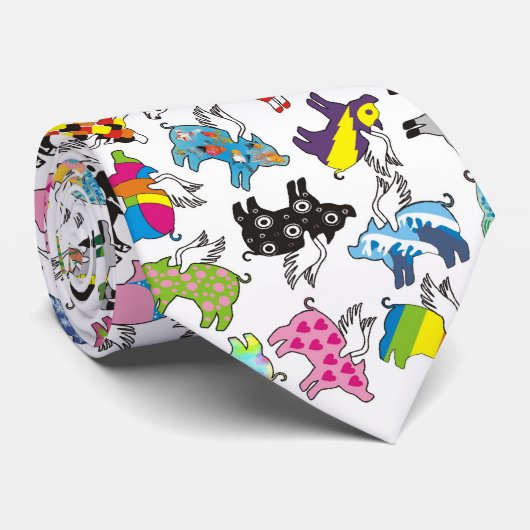 飛んでいるなブタ ネクタイ (ロール)