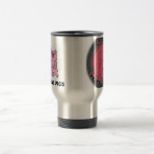 飛んでいるなブタ、豚のようなパズル、私はブタを愛します トラベルマグ (中央)