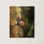 飛んでいるなブタ- Steampunk -飛んでいるなブタ ジグソーパズル (縦)