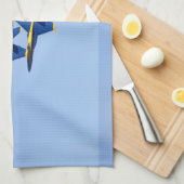 飛んでいるなブルーエンジェル キッチンタオル (四つ折り)