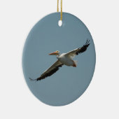 飛んでいるなペリカン8 セラミックオーナメント (右)