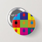 飛んでいるなポップアート 缶バッジ (正面&裏面)