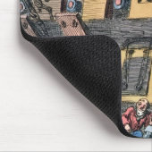 飛んでいるなミサイル発射機か騎馬水兵(色のengravi マウスパッド (コーナー)