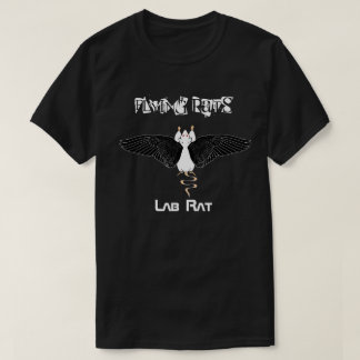 飛んでいるなラット(実験室のラットの版) Tシャツ