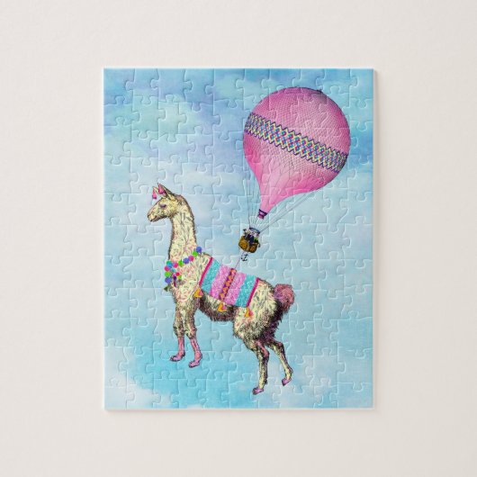 飛んでいるなラマのパズル ジグソーパズル (縦)
