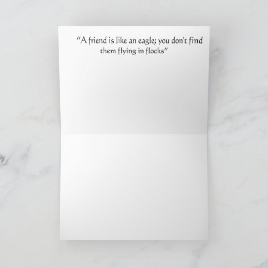 飛んでいるなワシ カード (内部)