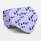飛んでいるな南ガチョウパターンタイ ネクタイ (ロール)
