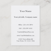 飛んでいるな家の旅行の家のおもしろいの多彩で幸せな芸術 名刺 (裏面)