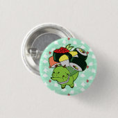 飛んでいるな寿司のドラゴンボタン 缶バッジ (正面&裏面)