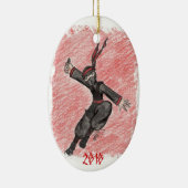 飛んでいるな忍者 セラミックオーナメント (右)