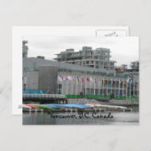 飛んでいるな旗およびカヌー ポストカード (正面/裏面)