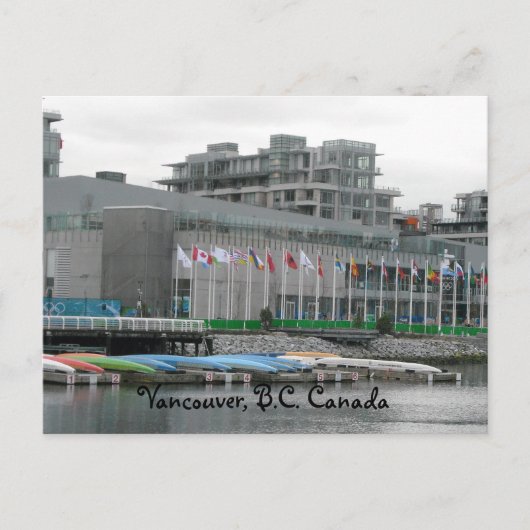 飛んでいるな旗およびカヌー ポストカード (正面)