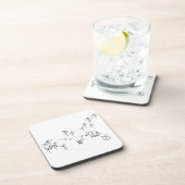 飛んでいるな昆虫のろばおよび象の一見 コースター (右側)