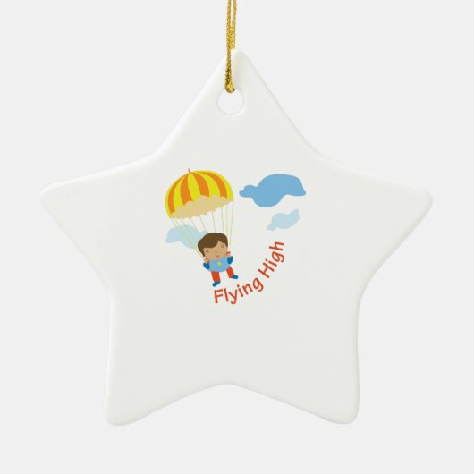 飛んでいるな最高 セラミックオーナメント (正面)