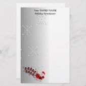 飛んでいるな猿サンタ 便箋 (正面/裏面)