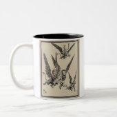 飛んでいるな猿 ツートーンマグカップ (左)