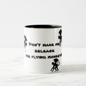 飛んでいるな猿 ツートーンマグカップ (中央)