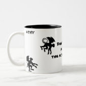 飛んでいるな猿 ツートーンマグカップ (左)