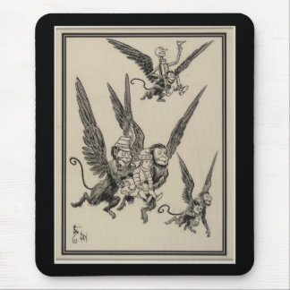 飛んでいるな猿 マウスパッド