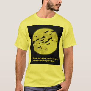 飛んでいるな猿 Tシャツ
