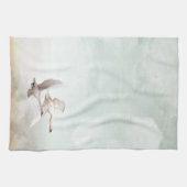 飛んでいるな白鳥 キッチンタオル (横)