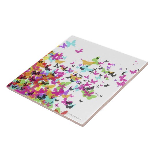 飛んでいるな蝶 タイル (側面)