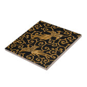 飛んでいるな金鳥のアラベスク タイル (側面)