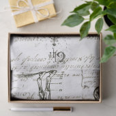 飛んでいるな馬の原稿のデジタルコラージュのティッシュペーパー 薄葉紙 (ギフト)