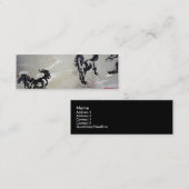 "飛んでいるな馬" スキニー名刺 (正面/裏面)