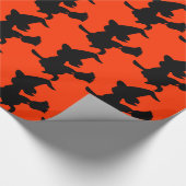 飛んでいるな魔法使いのシルエット ラッピングペーパー (角)