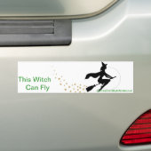 飛んでいるな魔法使いのバンパーステッカー バンパーステッカー (車上)