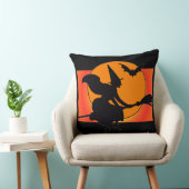 飛んでいるな魔法使いの正方形の装飾用クッション クッション (椅子)