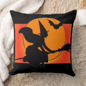 飛んでいるな魔法使いの正方形の装飾用クッション クッション (ブランケット)