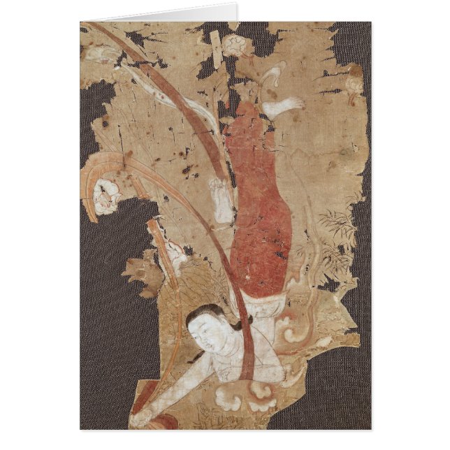 飛んでいるな魔神または、トンホワンからのApsaras、 (正面)