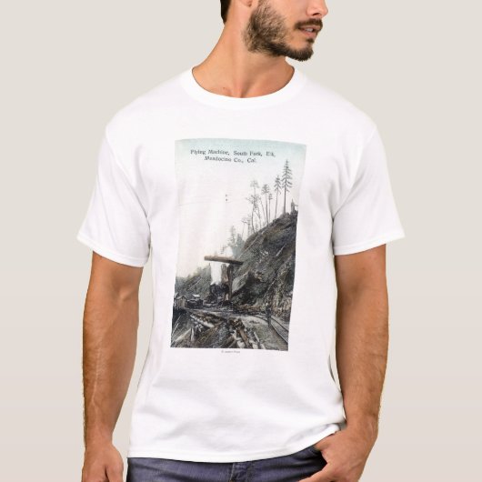 飛んでいるなMachingの眺め、南ForkElk、カリフォルニア Tシャツ (正面)