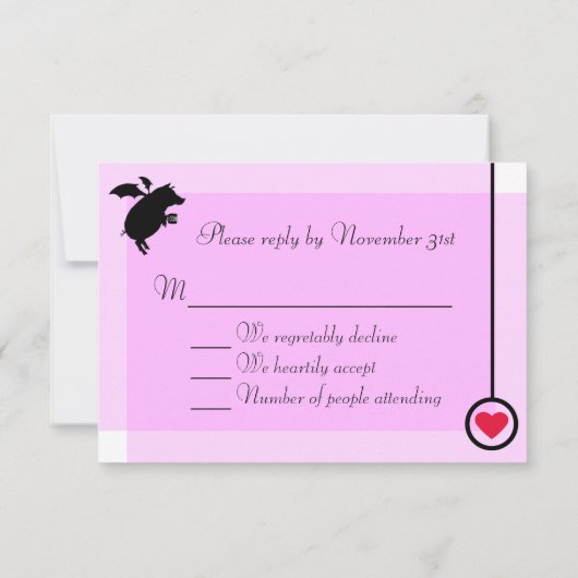 飛んでいるなpiggies 出欠カード (裏面)