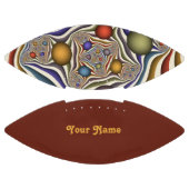 飛んでいるアップカラフルモダン抽象芸術のフラクタル名 アメリカンフットボール (パネル)