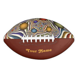 飛んでいるアップカラフルモダン抽象芸術のフラクタル名 アメリカンフットボール