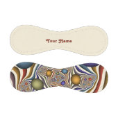 飛んでいるアップカラフルモダン抽象芸術のフラクタル名 野球ボール (パネル)