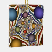 飛んでいるアップカラフルモダン抽象芸術 セラミックオーナメント (右)