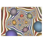 飛んでいるアップカラフルモダン抽象芸術 テーブルクロス (正面(横))