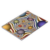 飛んでいるアップカラフルモダン抽象芸術 ノートブック (左側)