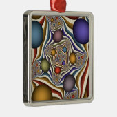 飛んでいるアップカラフルモダン抽象芸術 メタルオーナメント (右)