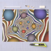 飛んでいるアップカラフルモダン抽象芸術 薄葉紙 (クラフト)