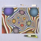 飛んでいるアップカラフルモダン抽象芸術 薄葉紙 (クラフト)