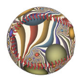 飛んでいるアップカラフルモダン抽象芸術 野球ボール (正面左)