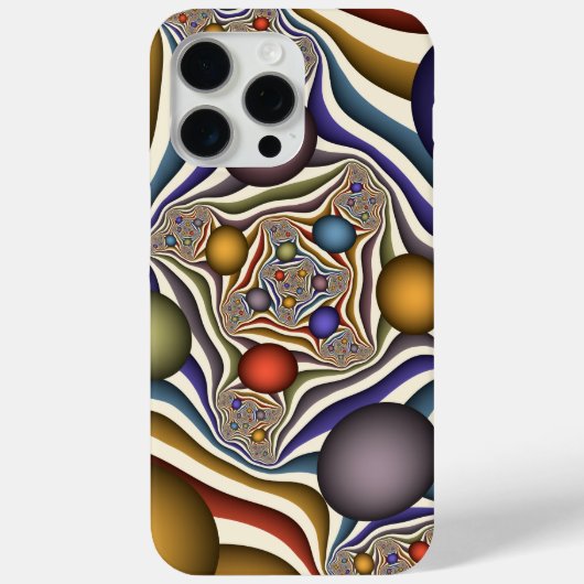 飛んでいるアップカラフルモダン抽象芸術 Case-Mate iPhoneケース (裏面)