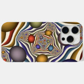 飛んでいるアップカラフルモダン抽象芸術 Case-Mate iPhoneケース (裏面 (横))