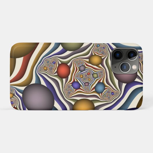 飛んでいるアップカラフルモダン抽象芸術 Case-Mate iPhoneケース (裏面(横))